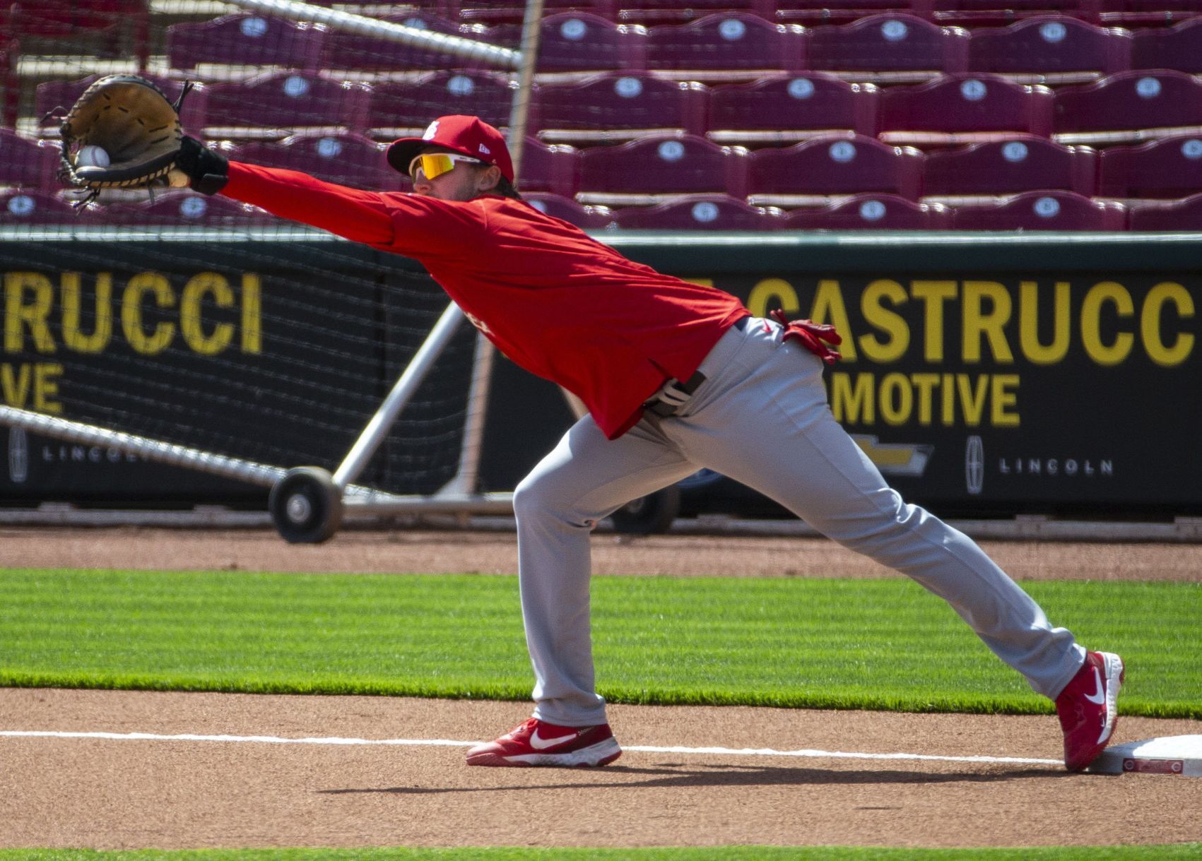 Cardinals hold a team workout ahead of opening day
